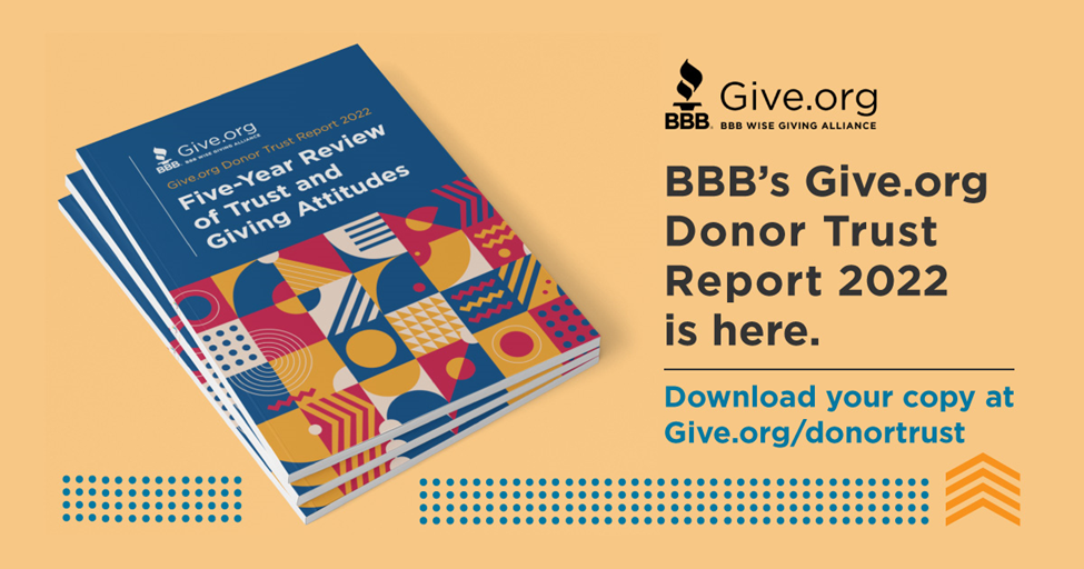 BBB’s Give.org Study: “High Trust” Is Up For 12 Of 13 Charity ...