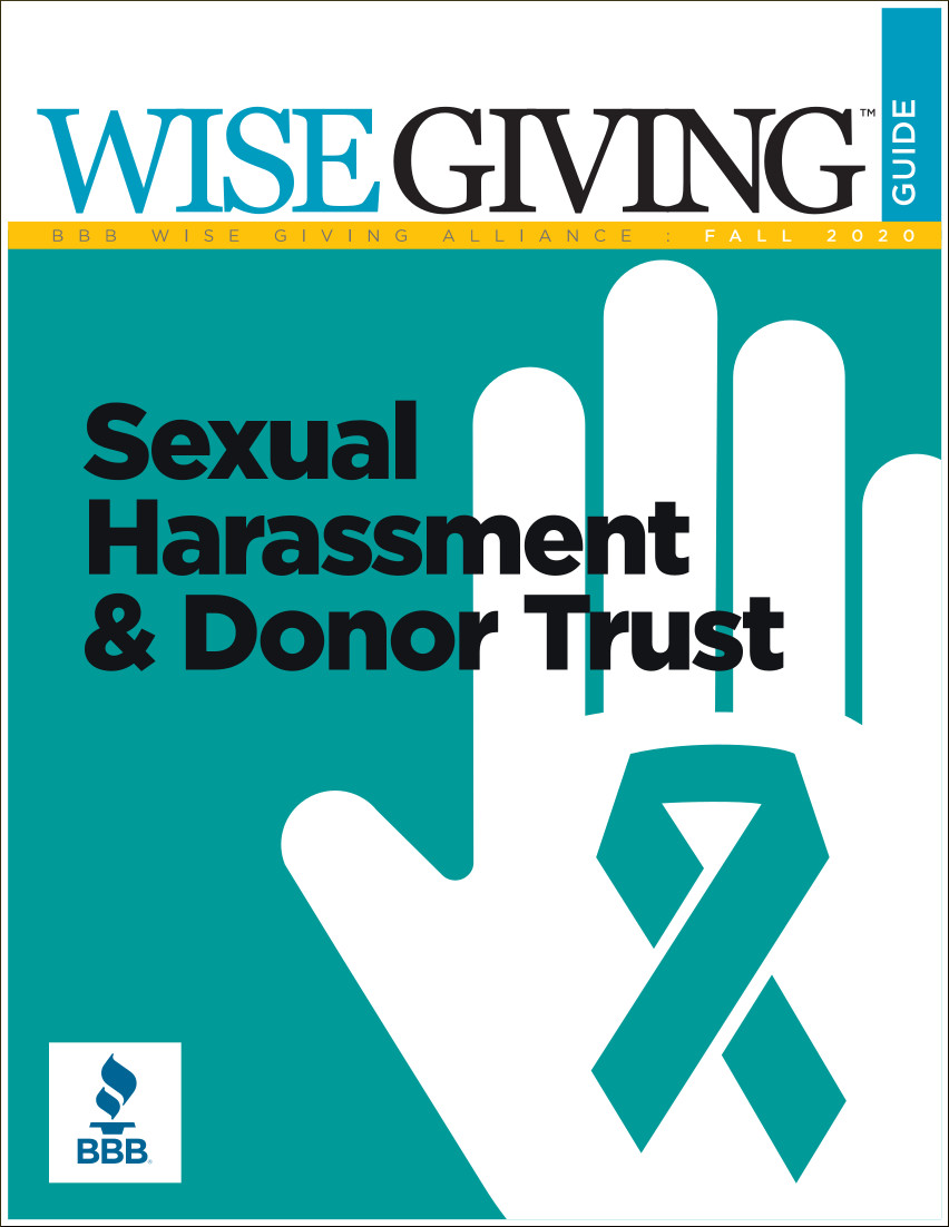 Fall
                    2020 Wise Giving Guide: Sexual Harassment and Donor Trust 