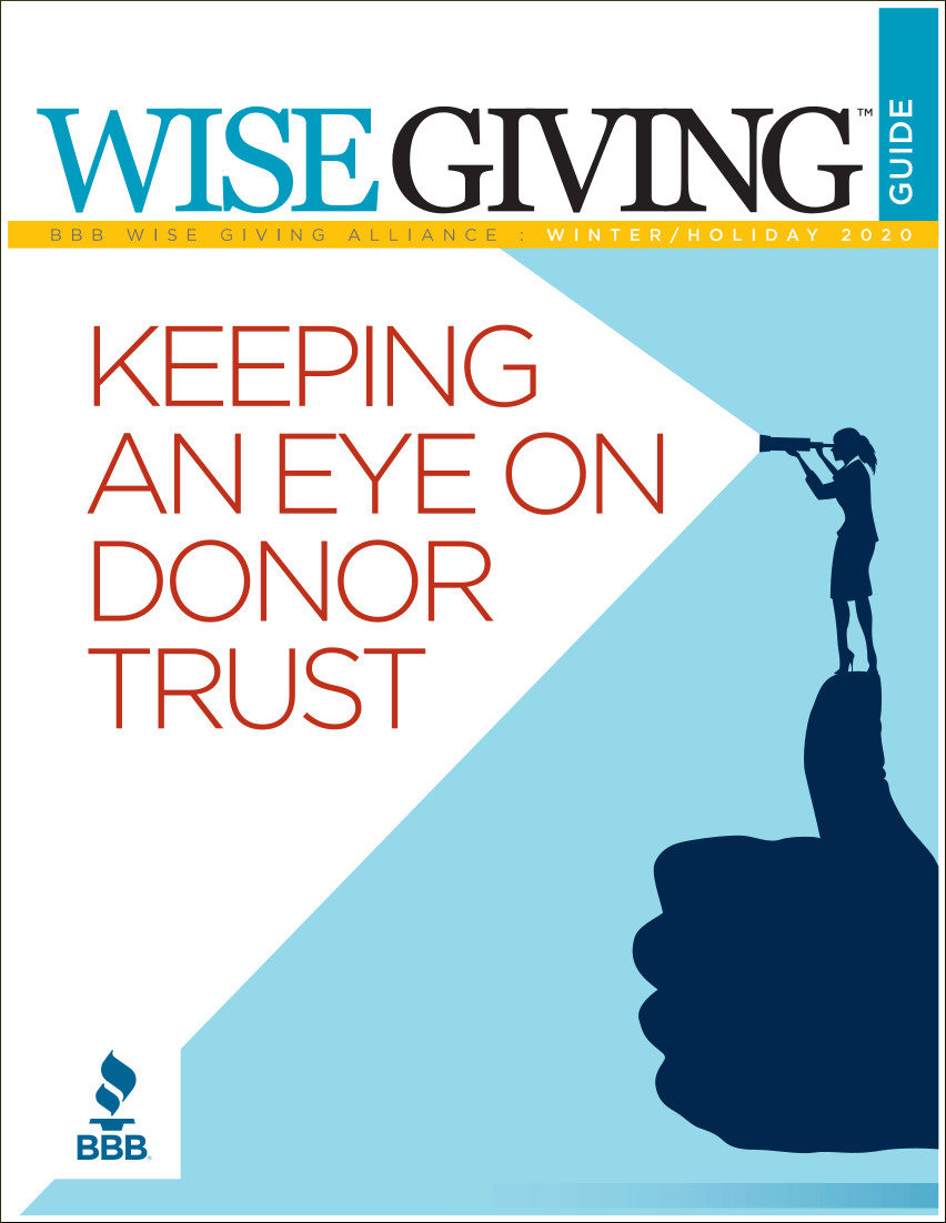 Holiday 2020 Wise Giving Guide: Keeping an Eye on Donor Trust 
