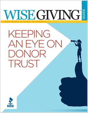Holiday 2020 Wise Giving Guide Keeping an Eye on Donor Trust